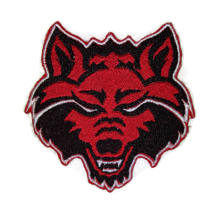 Line Black Red Wolf Logo Stylized Wolf Logo Design | Red wolf, Logo design,  Wolf